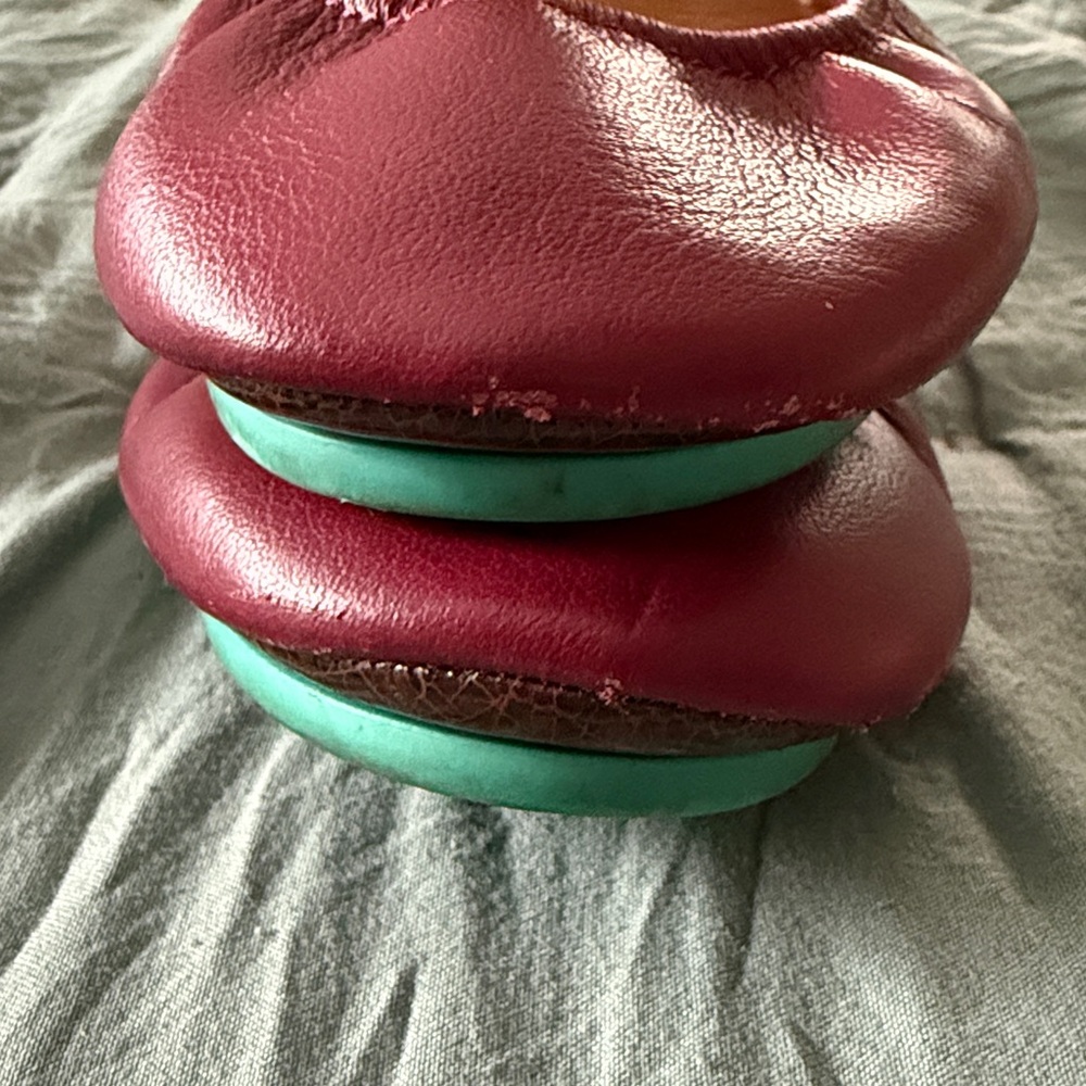 Tieks Burgundy Ballet Flats - Picture 4 of 6